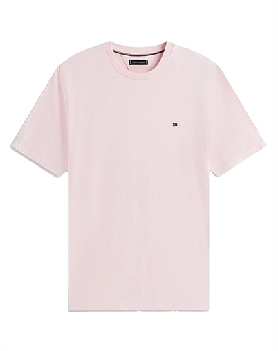 Tommy Hilfiger - Flag Embroidery Crew Neck T-Shirt - Pink Lilly